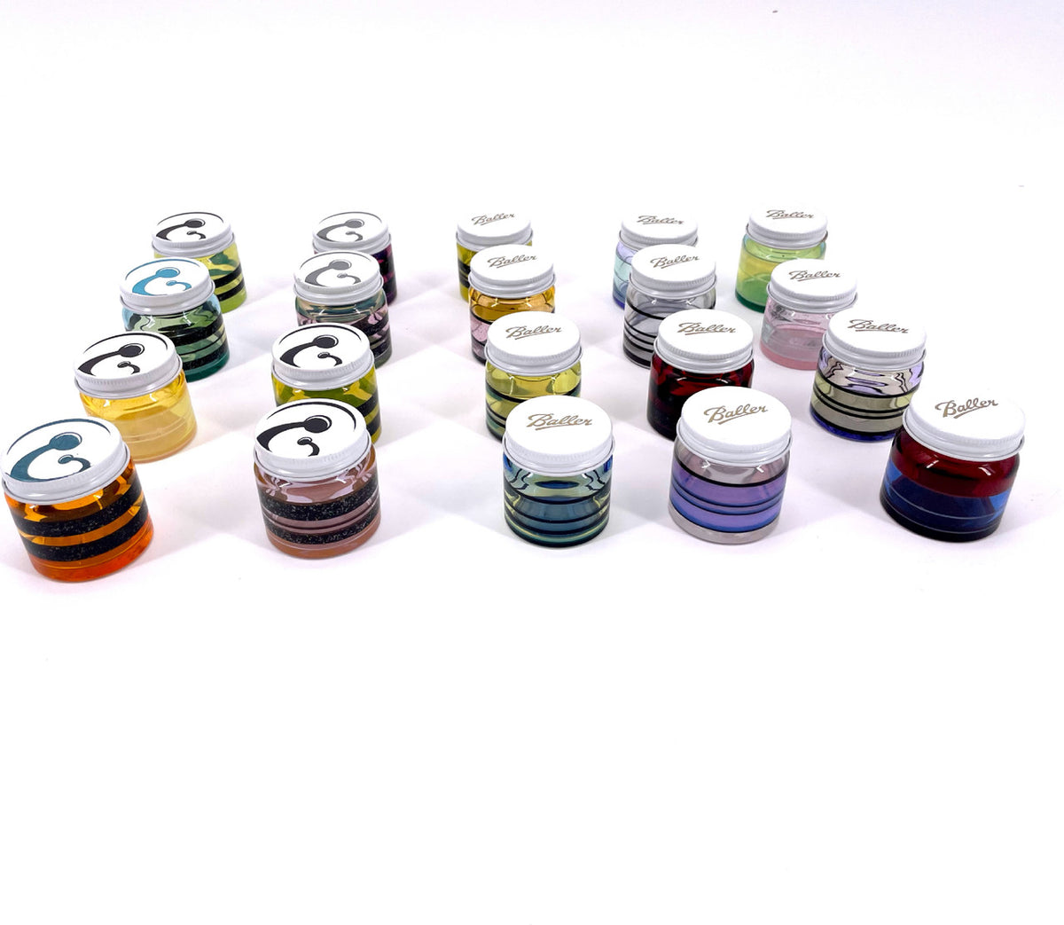 Baller Jars W/Crushed Opal
